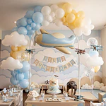 Globo avion  pastel
