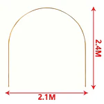 Estructura arco metálica 2.4 m