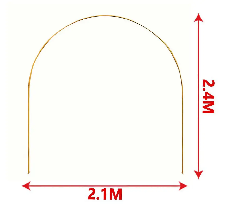 Estructura arco metálica 2.4 m 2