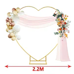 Estructura corazón metálica 2.2 m