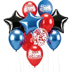 Set de globos decorativos moto 12 unidades