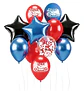 Set de globos decorativos moto 12 unidades - Miniatura 1
