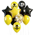 Set de globos decorativos abejita 12 unidades 
