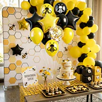 Set de globos decorativos abejita 12 unidades 