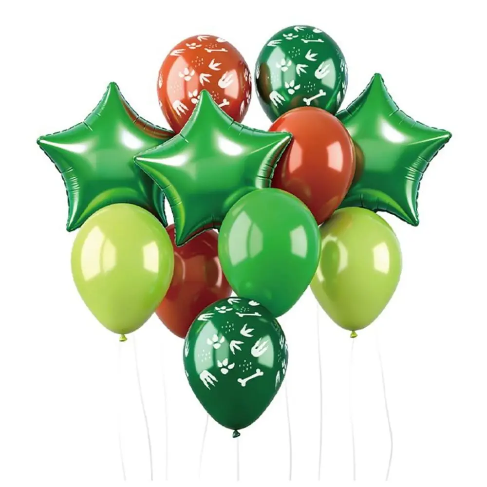 Set de globos decorativos Dinosaurio 12 unidades