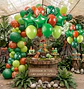 Set de globos decorativos Dinosaurio 12 unidades - Miniatura 2