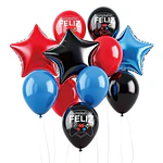 Set de globos decorativos video juegos 12 unidades