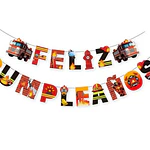 Guirnalda feliz cumpleaños Bomberos