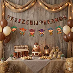 Guirnalda feliz cumpleaños vaqueros