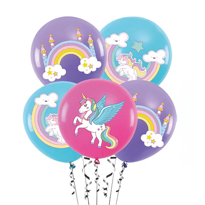Set de globos unicornio 5 unidades