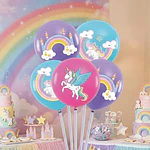 Set de globos unicornio 5 unidades