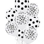 Set globos látex futbol 12 unidades