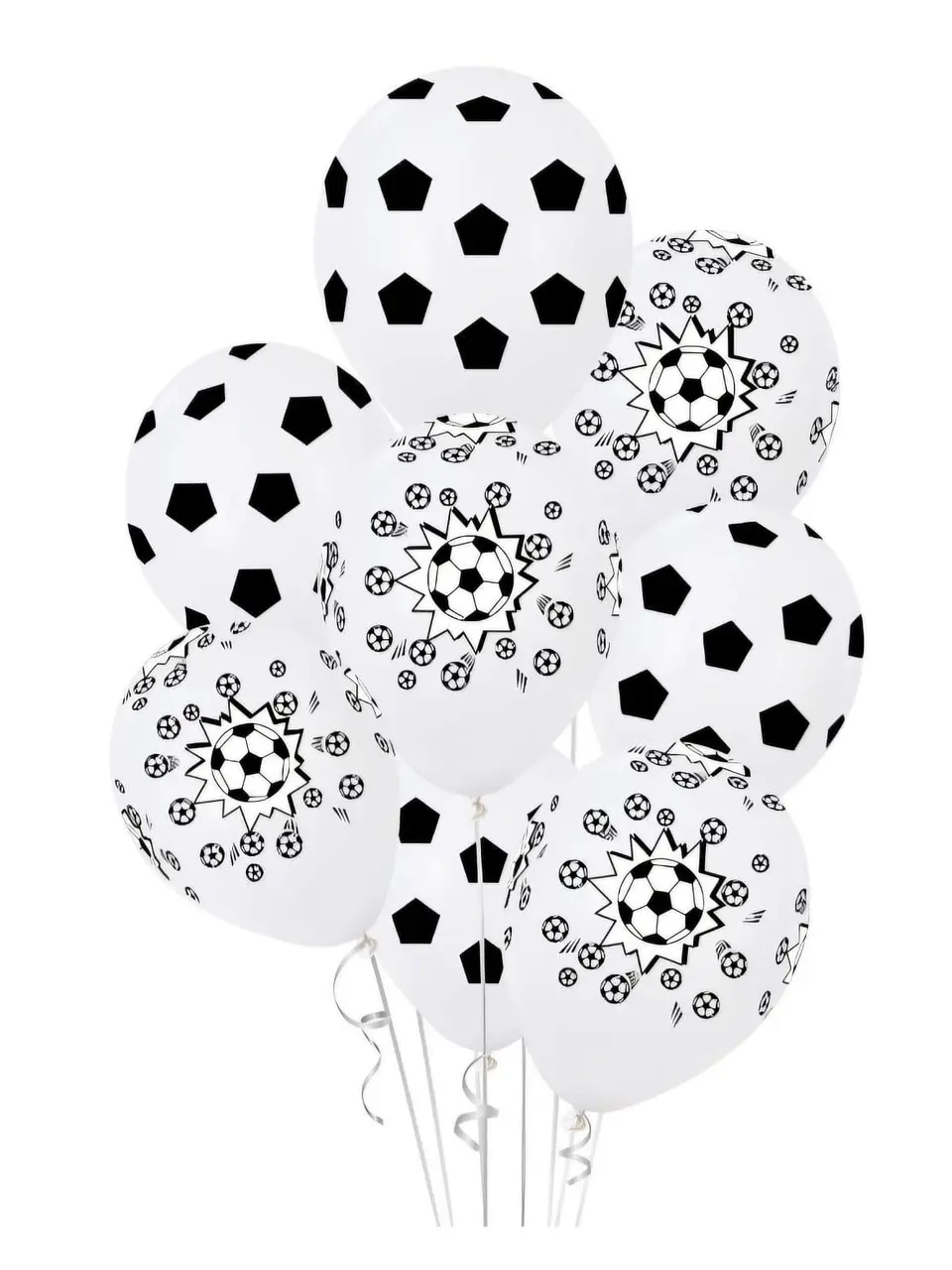 Set globos látex futbol 12 unidades 1
