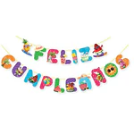 Guirnalda feliz cumpleaños frutas