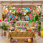 Guirnalda feliz cumpleaños frutas
