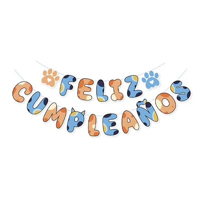 Guirnalda cumpleaños huellas perros y gatos