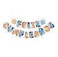Guirnalda cumpleaños huellas perros y gatos - Miniatura 1