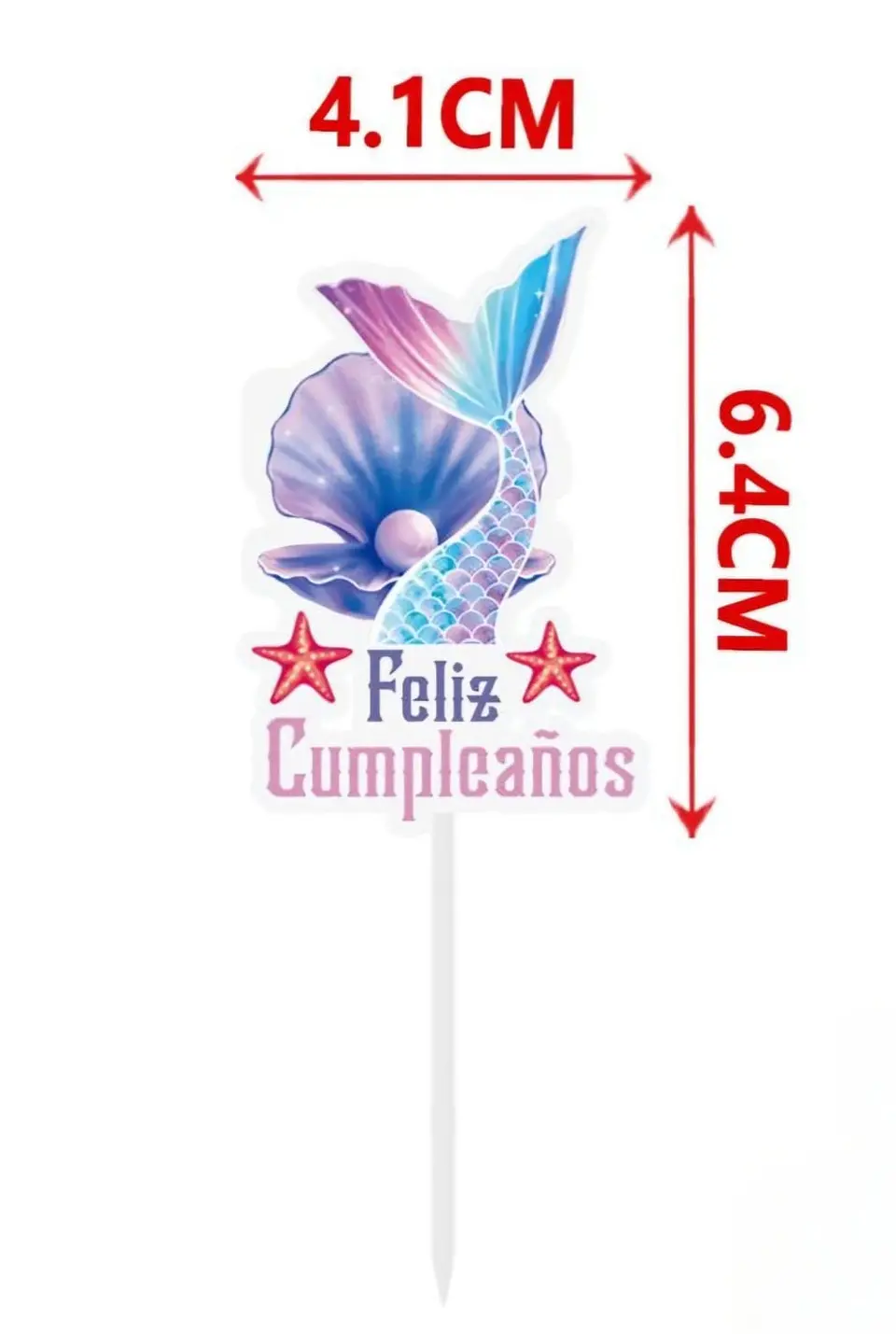 Vela decorativa de sirena 2