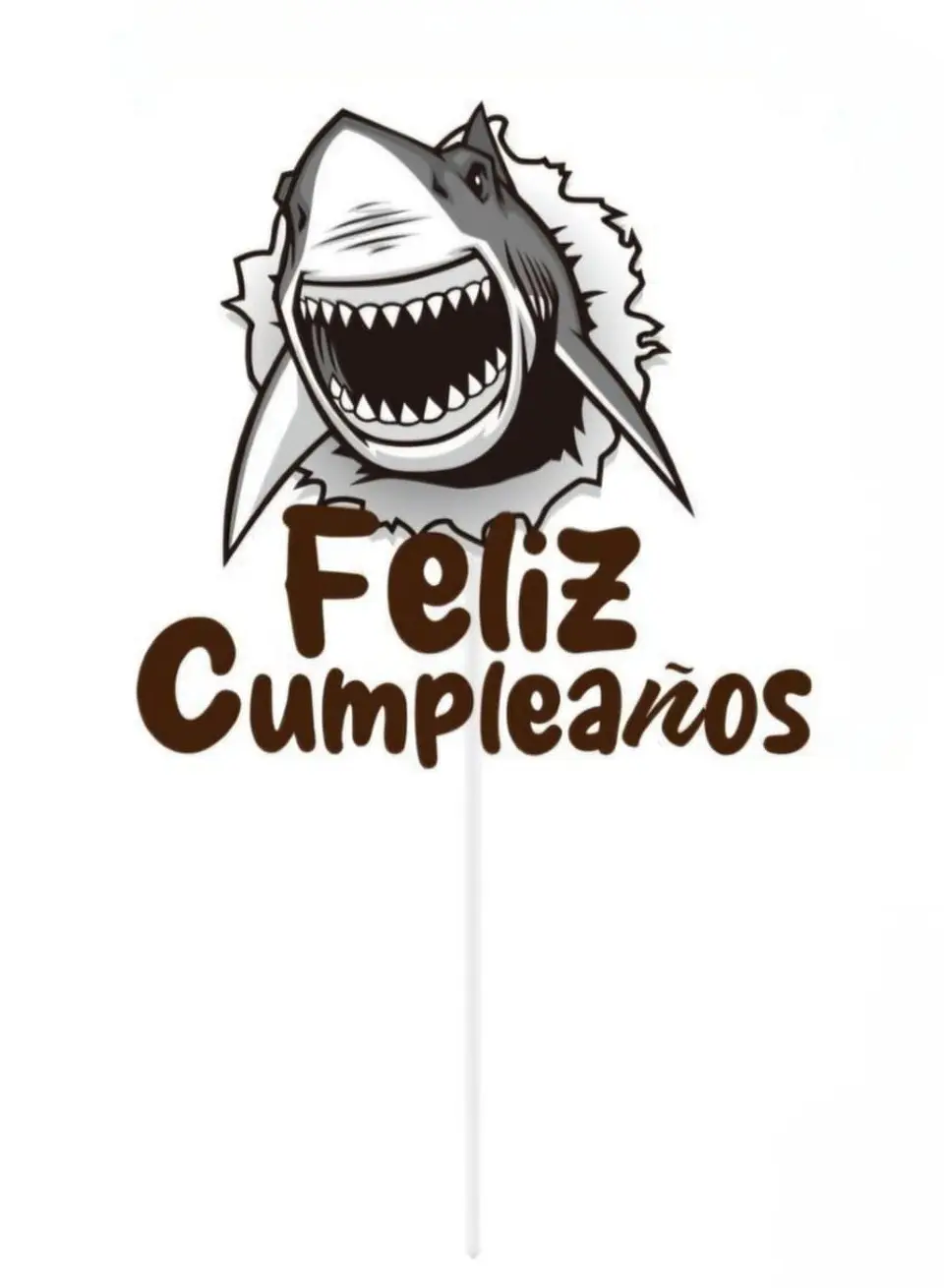 Vela cumpleaños tiburón 1