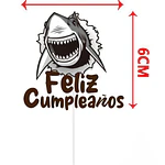 Vela cumpleaños tiburón