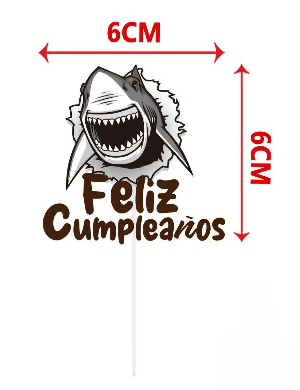 Vela cumpleaños tiburón 2