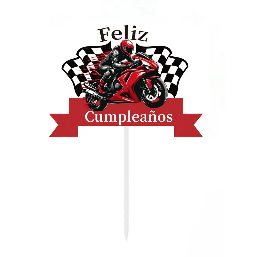 Vela cumpleaño de motos