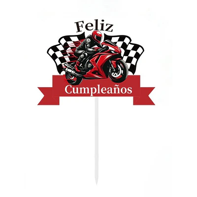 Vela cumpleaño de motos