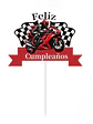 Vela cumpleaño de motos - Miniatura 1