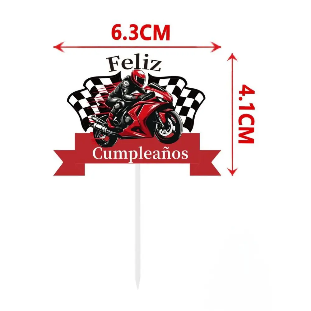 Vela cumpleaño de motos