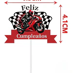 Vela cumpleaño de motos