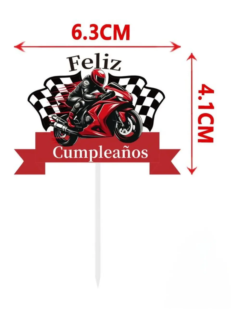 Vela cumpleaño de motos 2