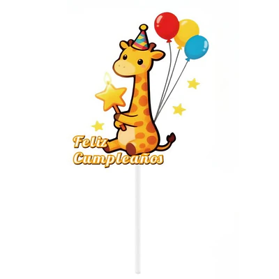 Vela cumpleaños jirafa