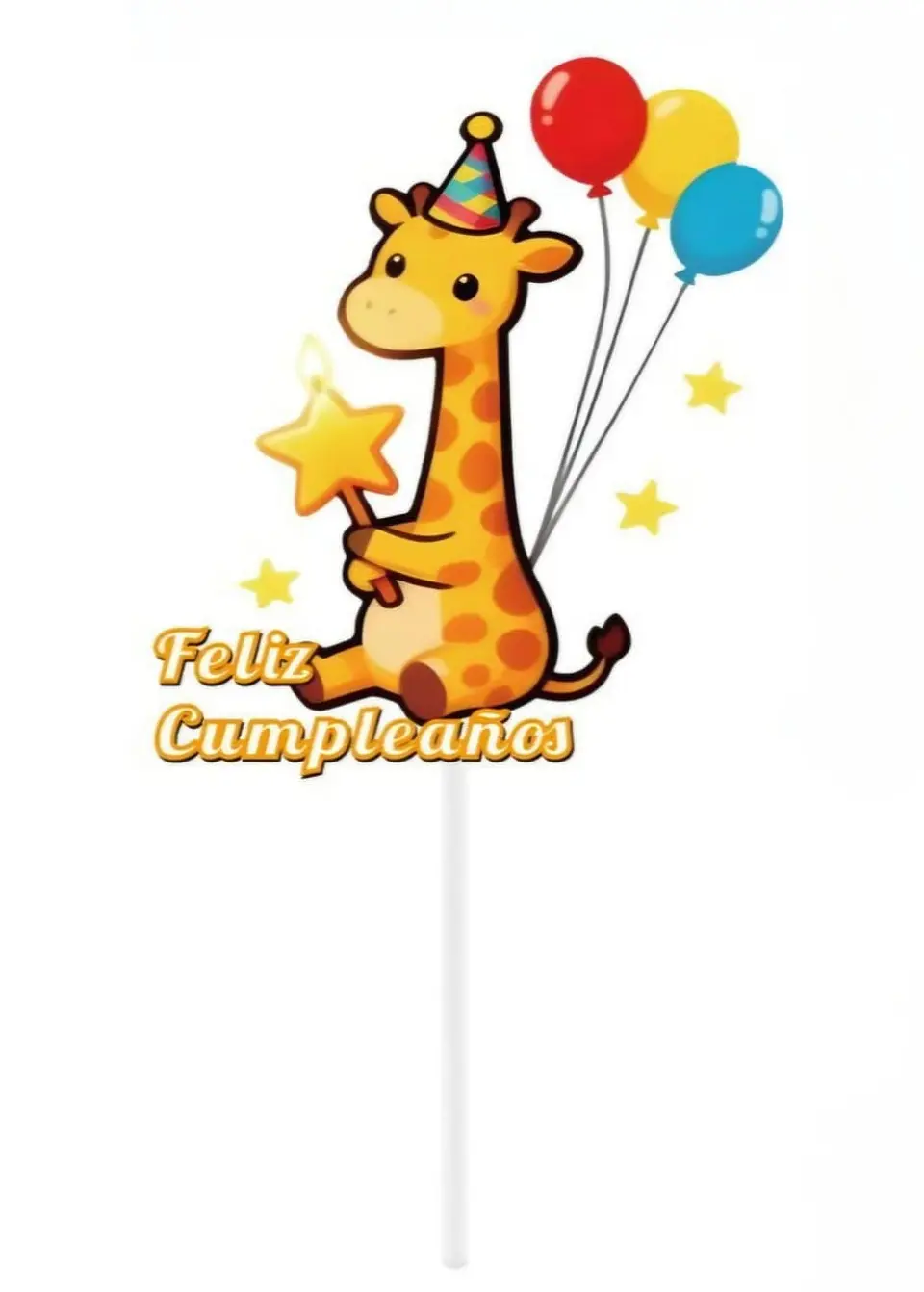 Vela cumpleaños jirafa 1