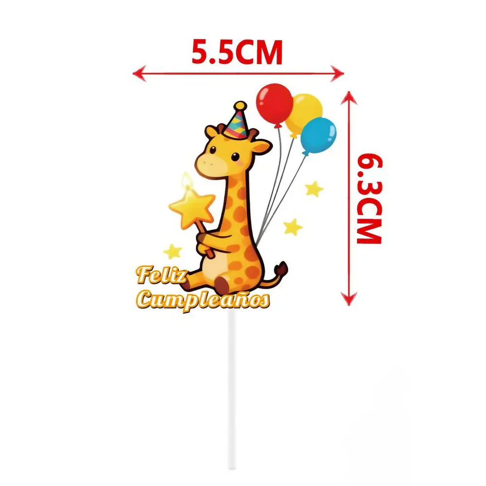 Vela cumpleaños jirafa