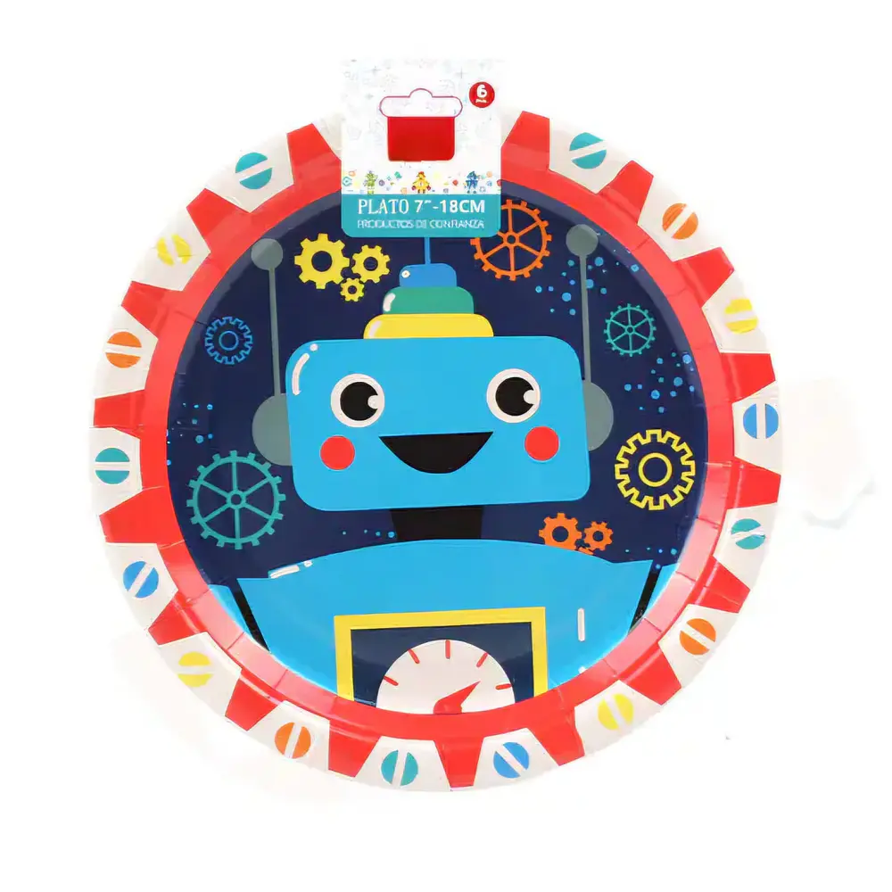 Platos robot 6 unidades