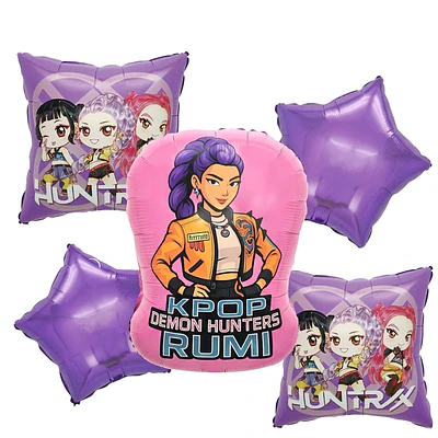 Set de globos guerreras k-pop Rumi