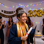 Corona metálica graduación 