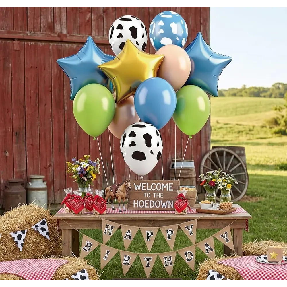 Set de globos vaquita