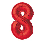 Numeros del 0-9 rojo 