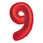 Numeros del 0-9 rojo 