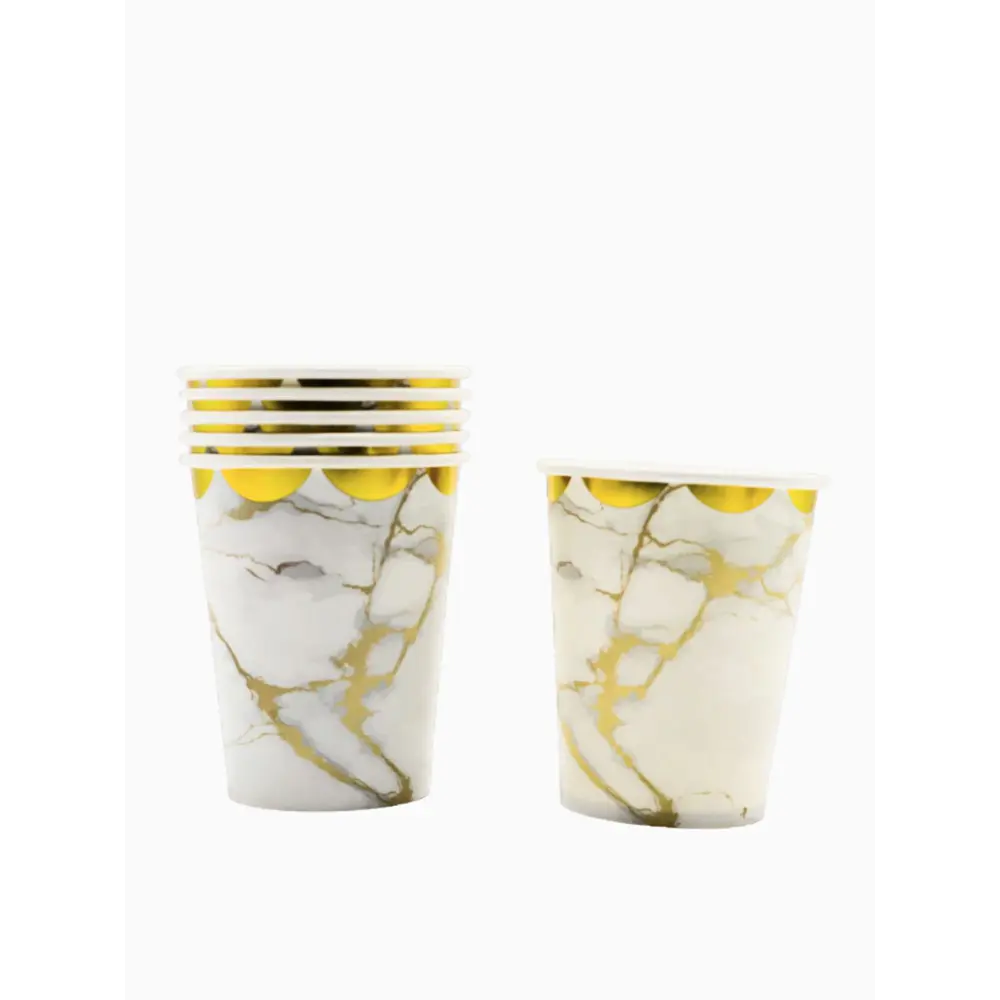 Vasos mármol 6 unidades