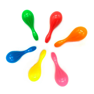 Maracas colores surtidos 12 unidades
