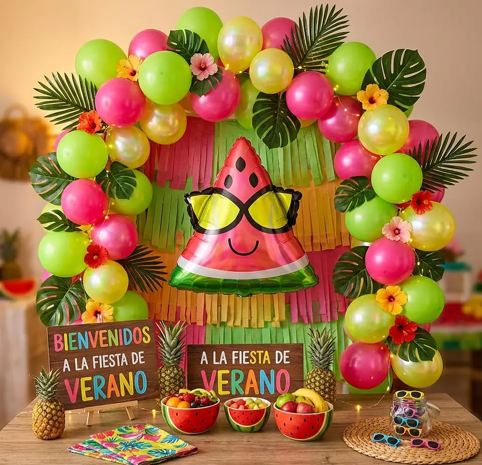 Globo metálico Sandia lentes 2