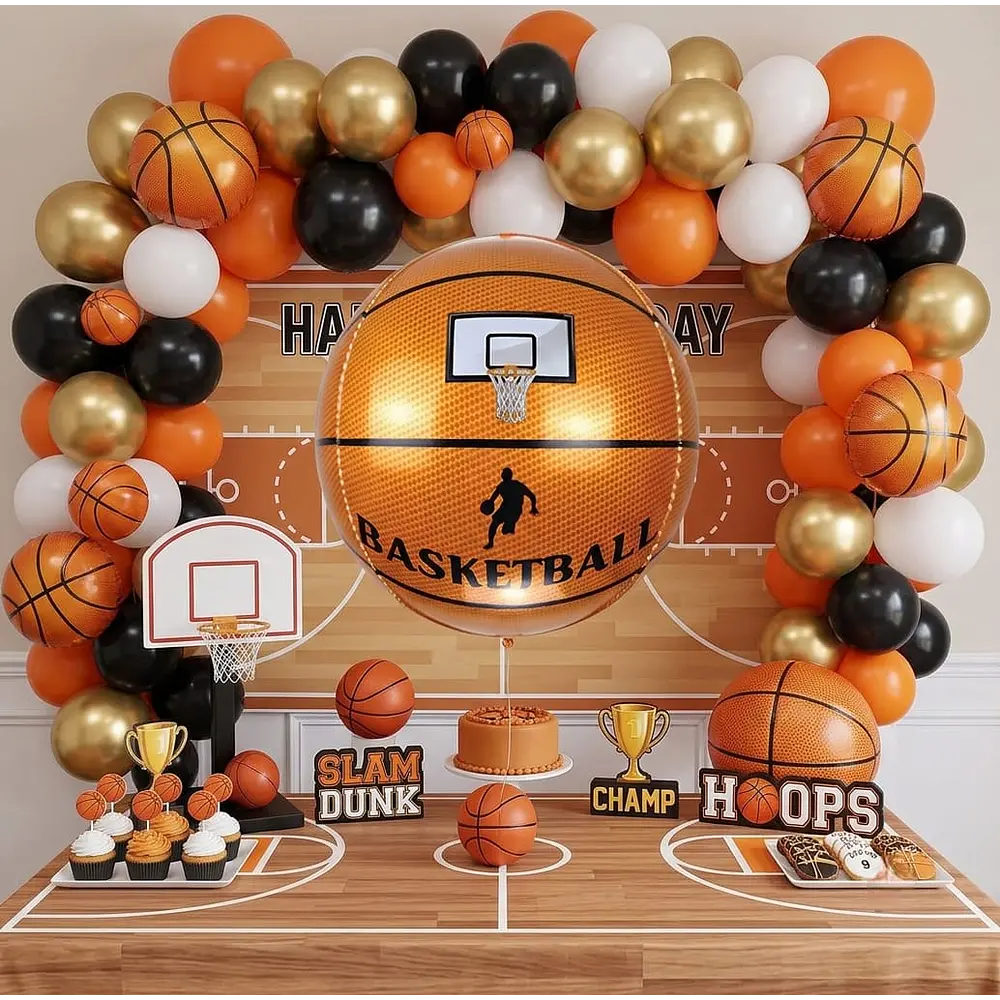 Globo pelota de basquetbol 3D