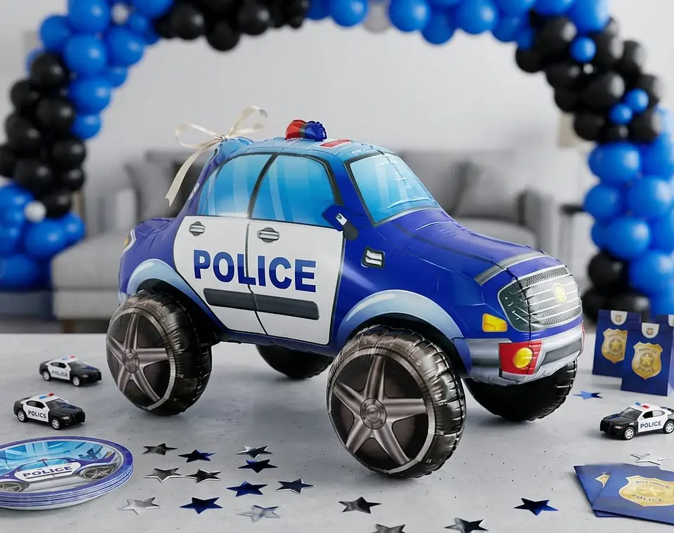 Globo 3D policía 2