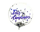 Globo burbuja confetti feliz cumpleaños - Miniatura 3