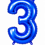 Números del 0-9 azul