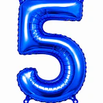 Números del 0-9 azul