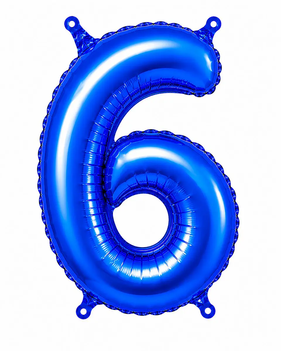 Números del 0-9 azul 7