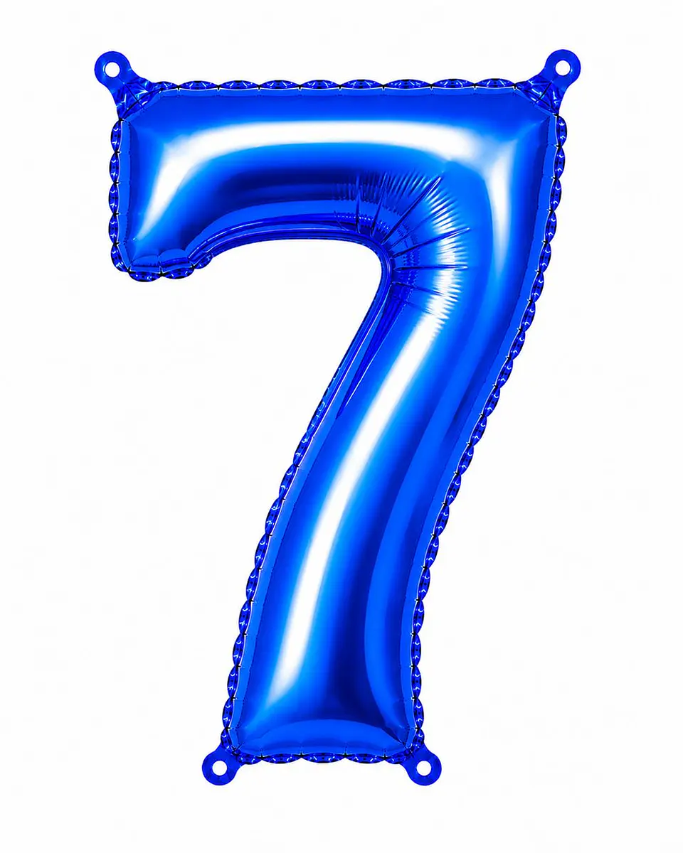 Números del 0-9 azul 8